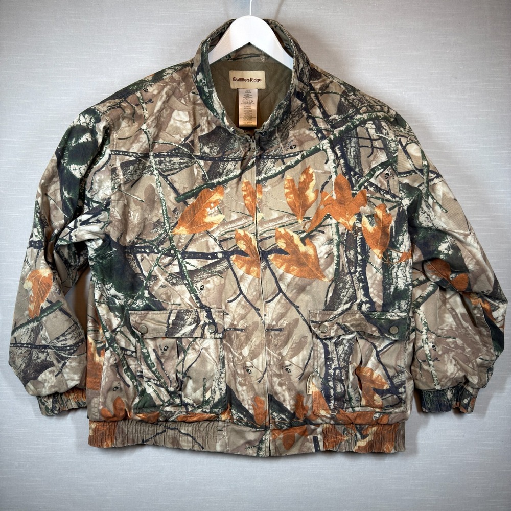 Outfitters Ridge Jacket Mens XL Camo 3D Hunting Outdoor Nature‎ Quilted Lined